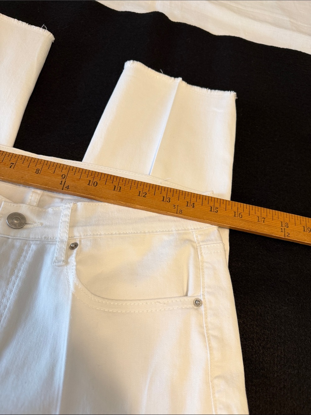 Nicole Miller White Denim Jeans - Picture 5 of 10